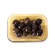 Vaschetta olive nere Greche 300 gr.ca.